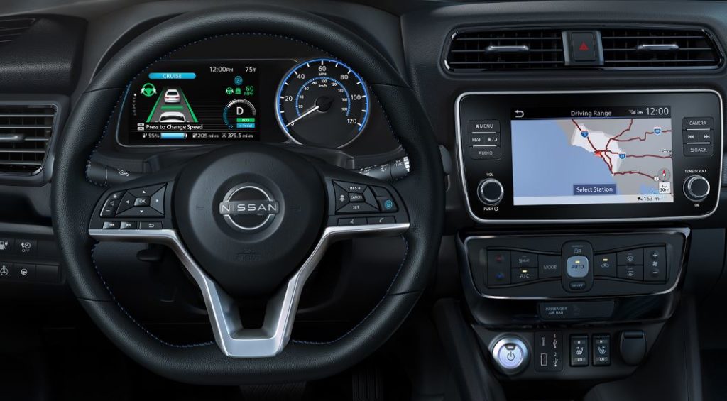 2024 nissan leaf driver infotainment