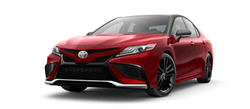 2023 Toyota Camry Supersonic Red Midnight Black Metallic Roof