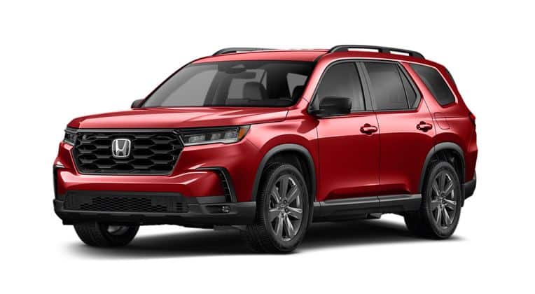 2023 honda pilot sport model radiant red metallic