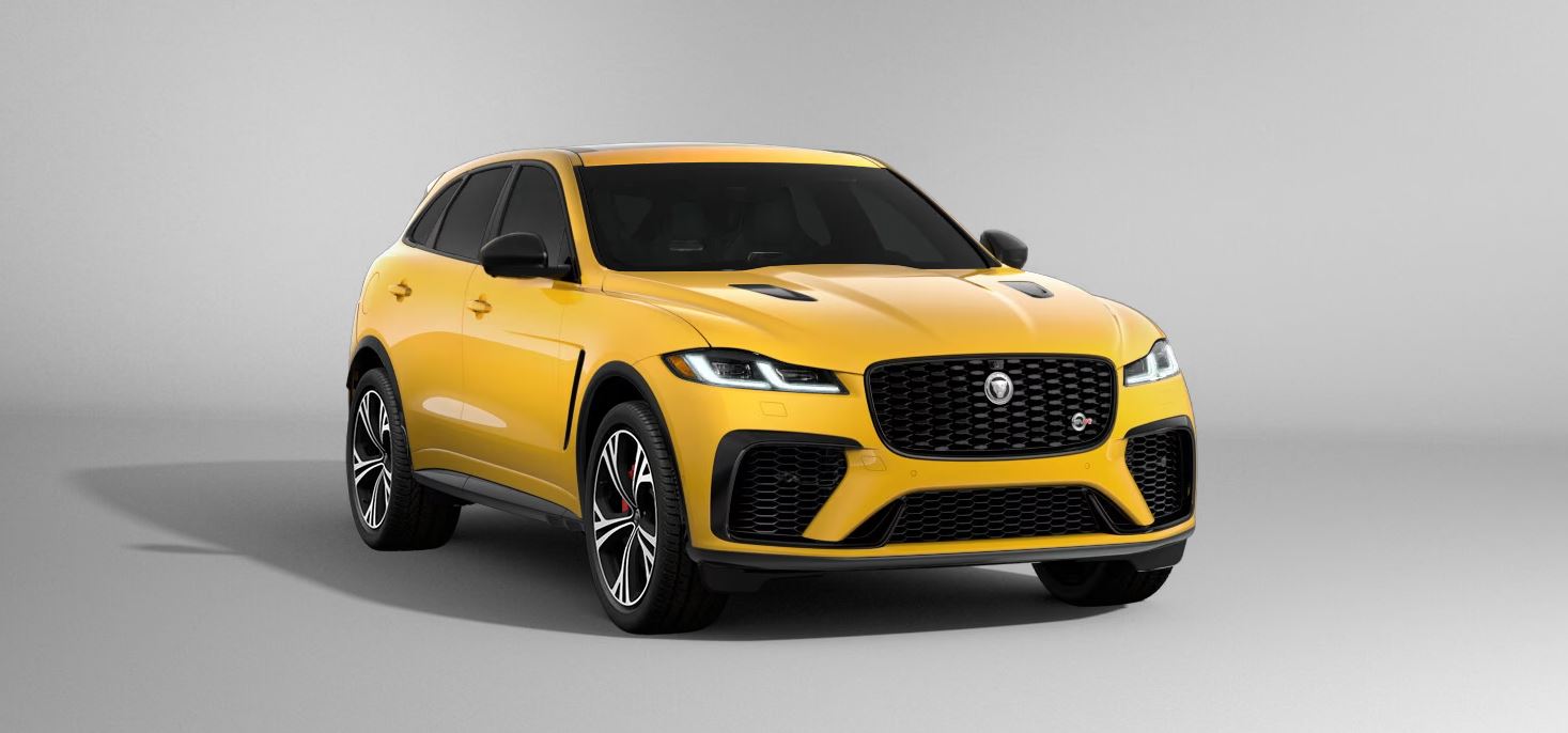 2024 Jaguar f-pace sorrento yellow front