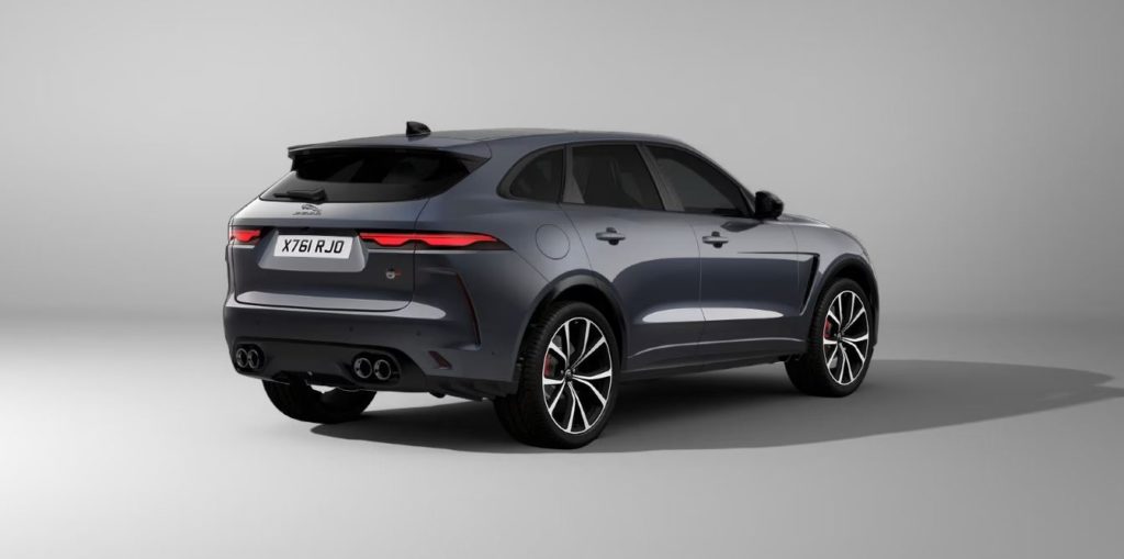 2024 jaguar f-pace amethyst grey purple rear