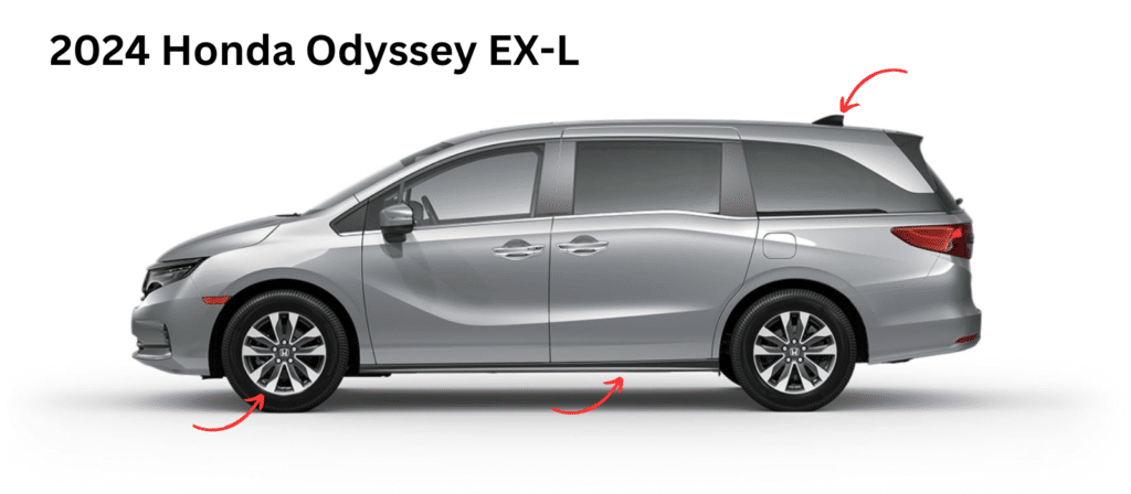 2024 Honda Odyssey EX-L exterior side features