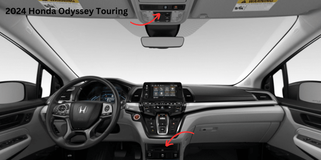 2024 Honda Odyssey Touring interior dashboard features