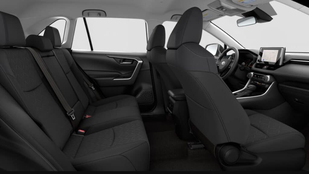 2025 toyota rav4 back seat interior